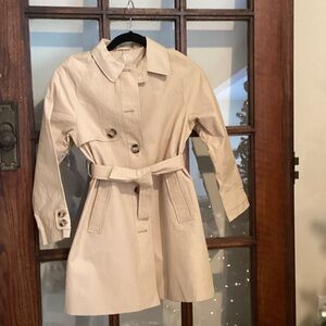 Zara Kids Cream Trench Coat